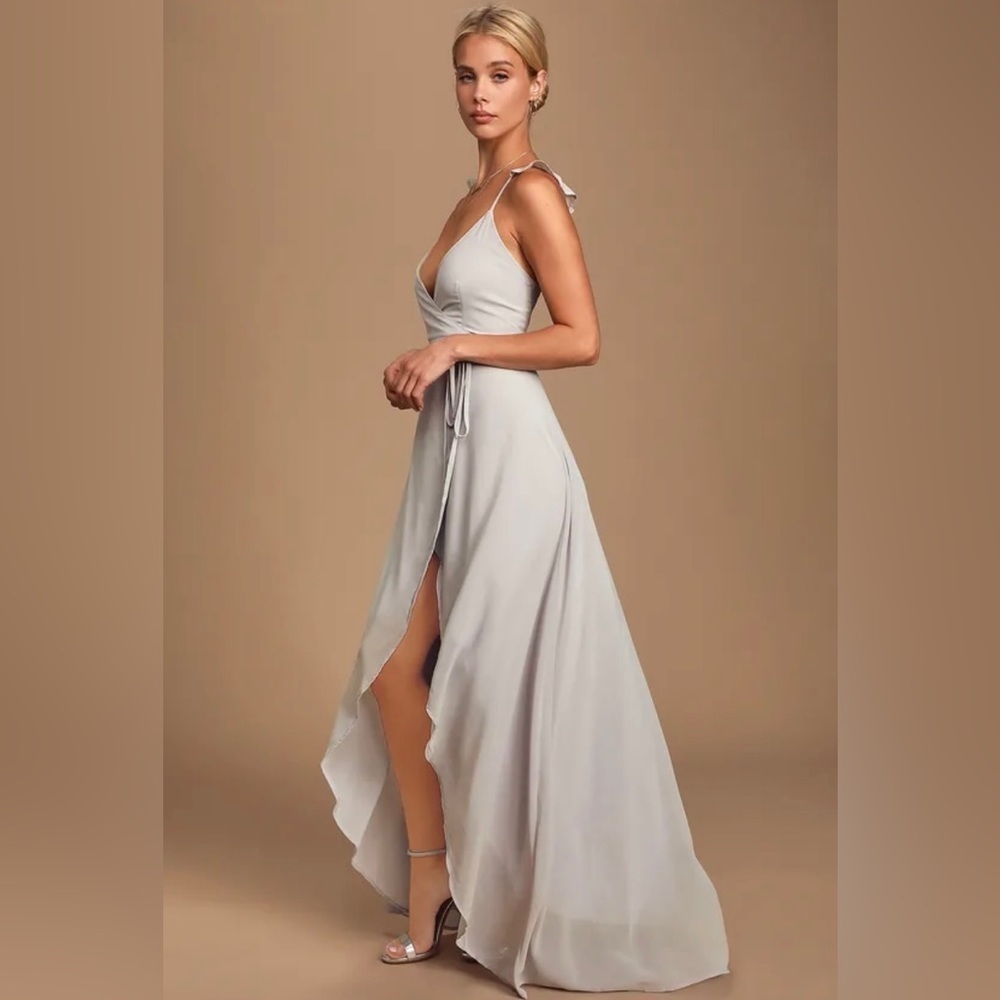 NWT Lulu's Here's to Us High Low Wrap Dress